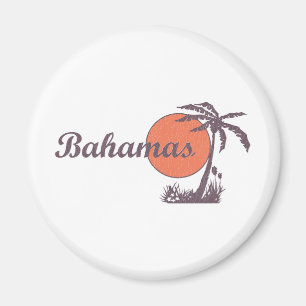 Bahama ha på sig Retro Magnet