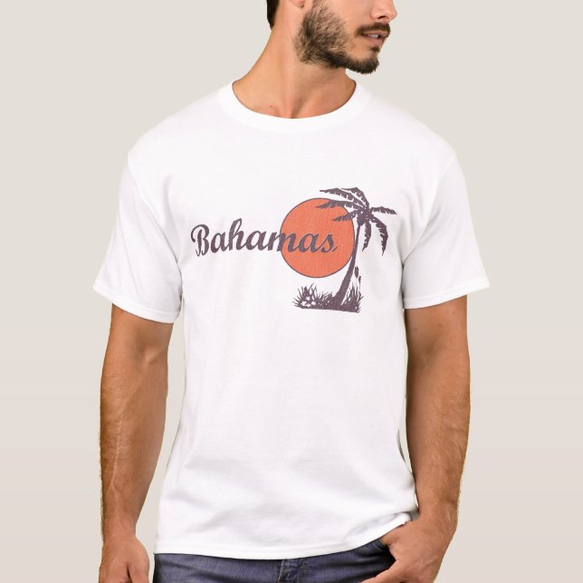 Bahama ha på sig Retro Tröja (Framsida)