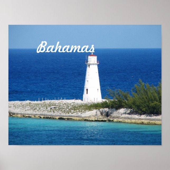 Bahama Lighthouse Poster (Framsidan)