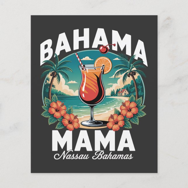 Bahama Mama Nassau Flygblad (Framsidan)
