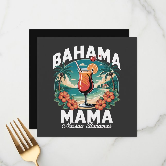 Bahama Mama Nassau Meny (Fram/Back In Situ)