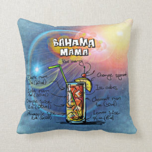 Bahama Mamma Cocktail (#8 av 12 Drink Recept Sets) Kudde