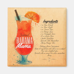 Bahama Mamma Cocktail Magnet
