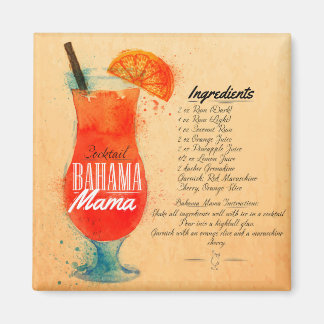Bahama Mamma Cocktail Magnet