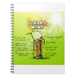 Bahama Mamma Cocktail Recipe Anteckningsbok Med Spiral