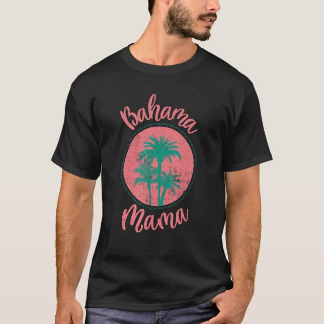 Bahama Mamma - Cute T-Shirt för Beach Älskare (Framsida)