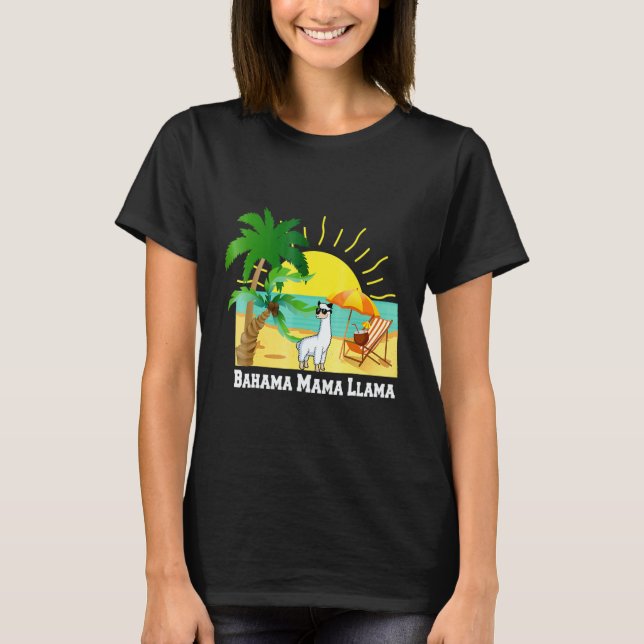 Bahama Mamma Llama Vacation Beach Tee Sunglasses a (Framsida)
