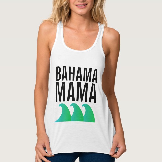 BAHAMA MAMMA T-Shirts Linne Med Racerback (Framsida)