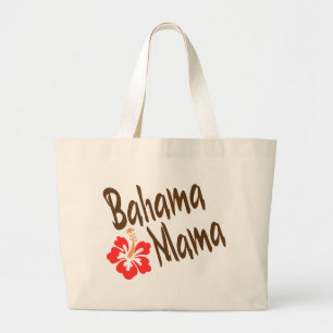 Bahama mammadesign med den Hibisucus blomman Jumbo Tygkasse