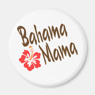 Bahama mammadesign med den Hibisucus blomman Magnet