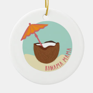 Bahama mammor julgransprydnad keramik