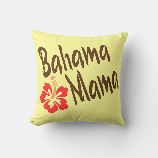 Bahama mammor med hibiskus kudde (Framsida)