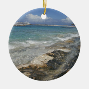Bahama strand julgransprydnad keramik