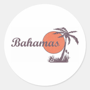 Bahama Worn Runt Klistermärke