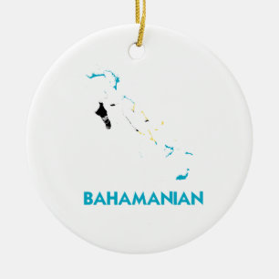 BAHAMANIAN-KARTA JULGRANSPRYDNAD KERAMIK