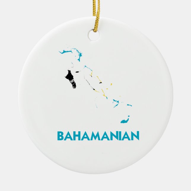 BAHAMANIAN-KARTA JULGRANSPRYDNAD KERAMIK (Framsidan)