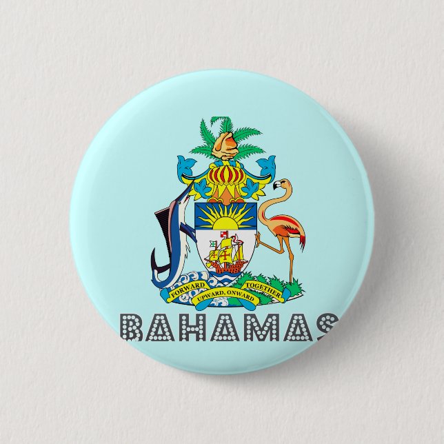 Bahamansk Emblem Knapp (Framsida)