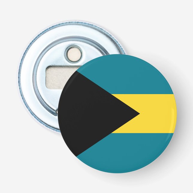 Bahamansk flagg souvenir flasköppnare (Framsidan)
