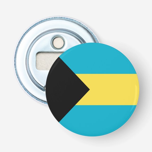 Bahamansk flagga flasköppnare (Framsidan)