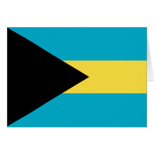 Bahamansk flagga hälsningskort