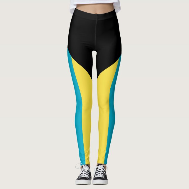 Bahamansk flagga leggings (Framsida)