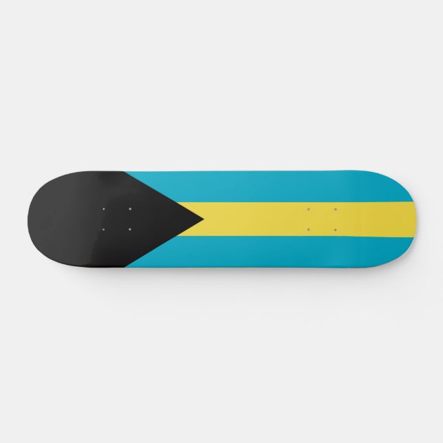Bahamansk flagga mini skateboard bräda 18,5 cm (Horz)