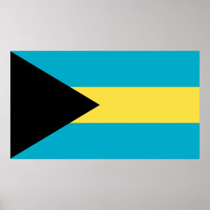 Bahamansk flagga poster