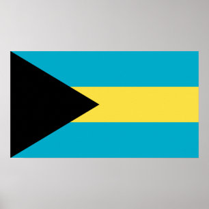 Bahamansk flagga poster