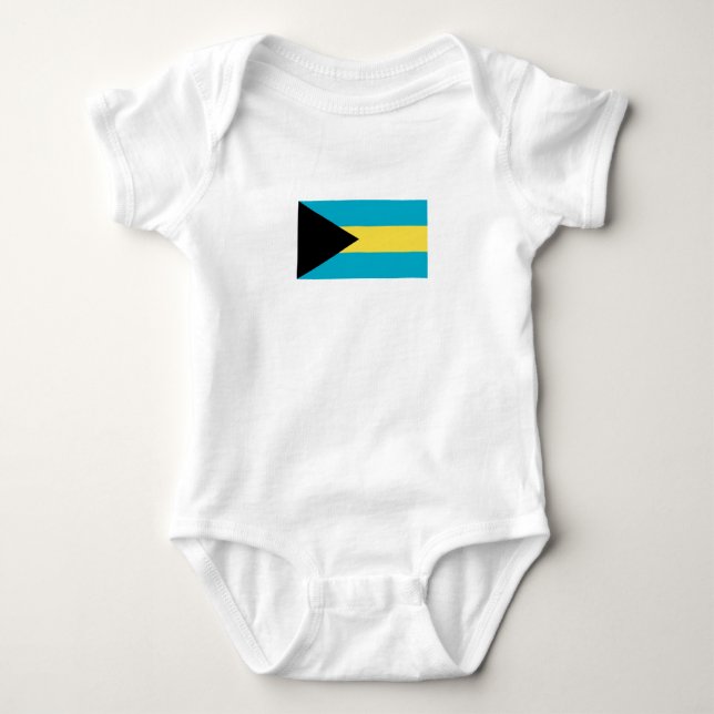 Bahamansk flagga t-shirt (Framsida)