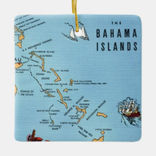 Bahamaöarna Ceramic Ornament