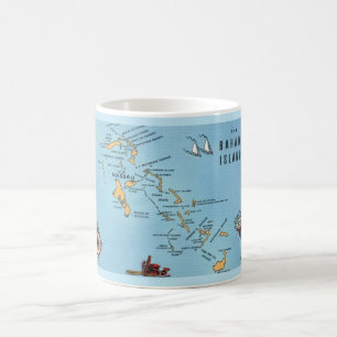 Bahamaöarna Karta Kaffemugg