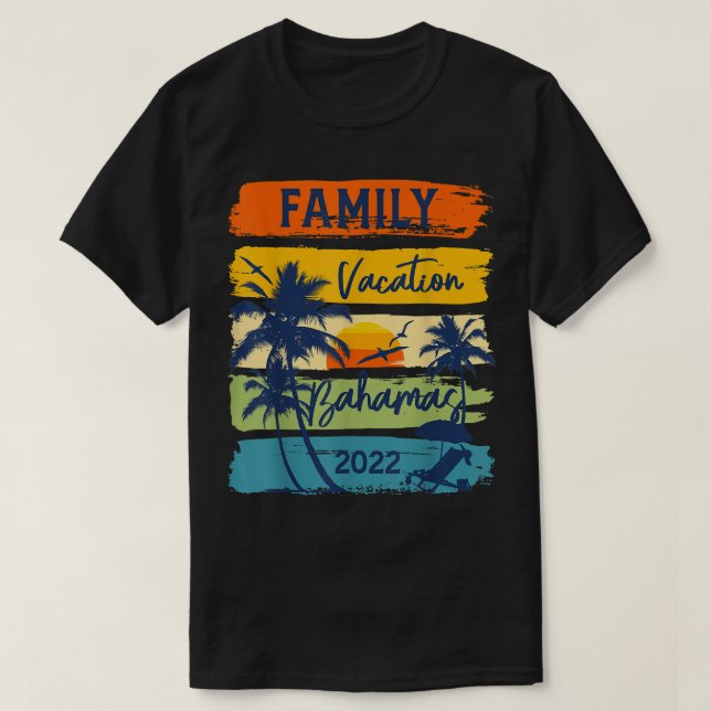 Bahamas 2022 Caribe Family Vacation Matching Grou T Shirt (Design framsida)