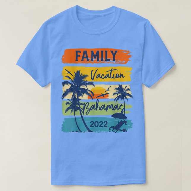 Bahamas 2022 CaribeFamily Vacation Matching Group  T Shirt (Design framsida)