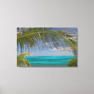 BAHAMAS, Abacos, Loyalist Cays, Man O'War Cay: Canvastryck