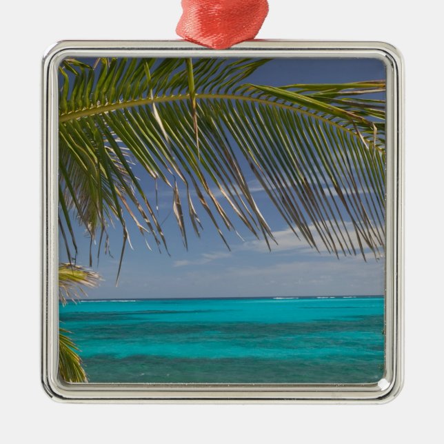 BAHAMAS, Abacos, Loyalist Cays, Man O'War Cay: Julgransprydnad Metall (Framsidan)