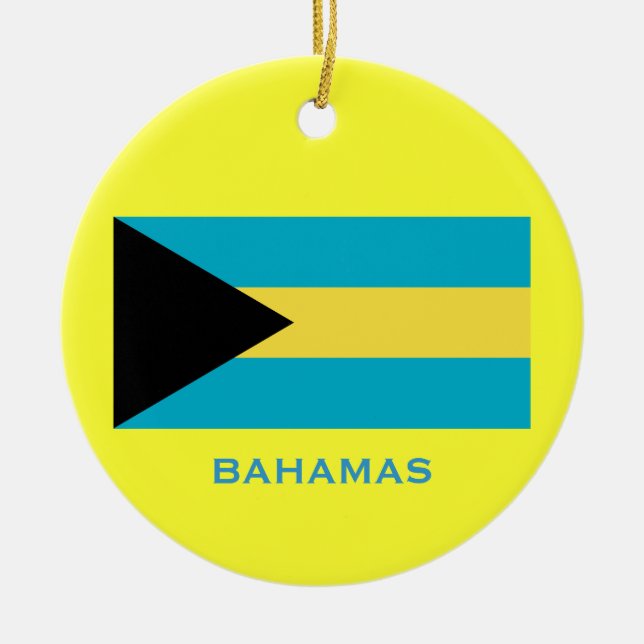 BAHAMAS* Anpassningsbar Jul Ornament (Framsidan)