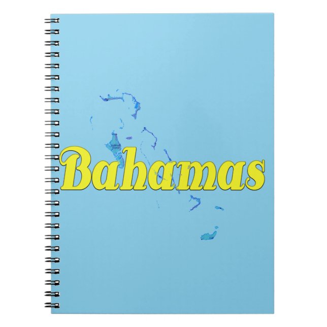 Bahamas Anteckningsbok Med Spiral (Framsidan)