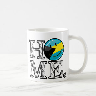 Bahamas är hem- le flaggahusvärmeapparaten kaffemugg