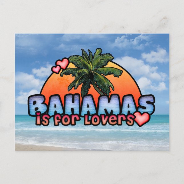 Bahamas är till för Älskare Vykort (Framsida)
