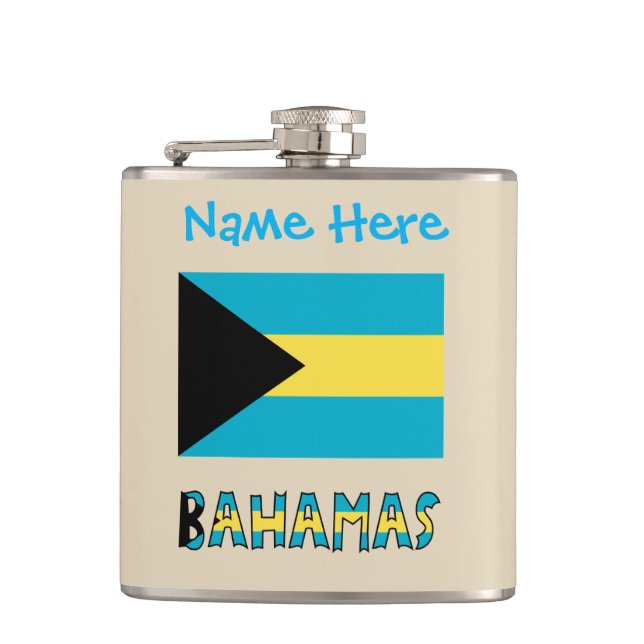 Bahamas Bahaman Flagga Blue Personalization Fickplunta (Framsidan)