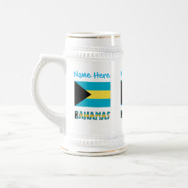 Bahamas Bahaman Flagga Blue Personalization Sejdel