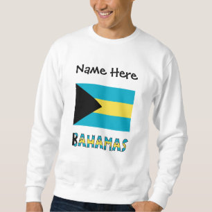 Bahamas bahamansk flagga lång ärmad tröja