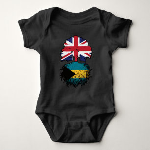 Bahamas Bahamian British Träd Roots Flagga T Shirt