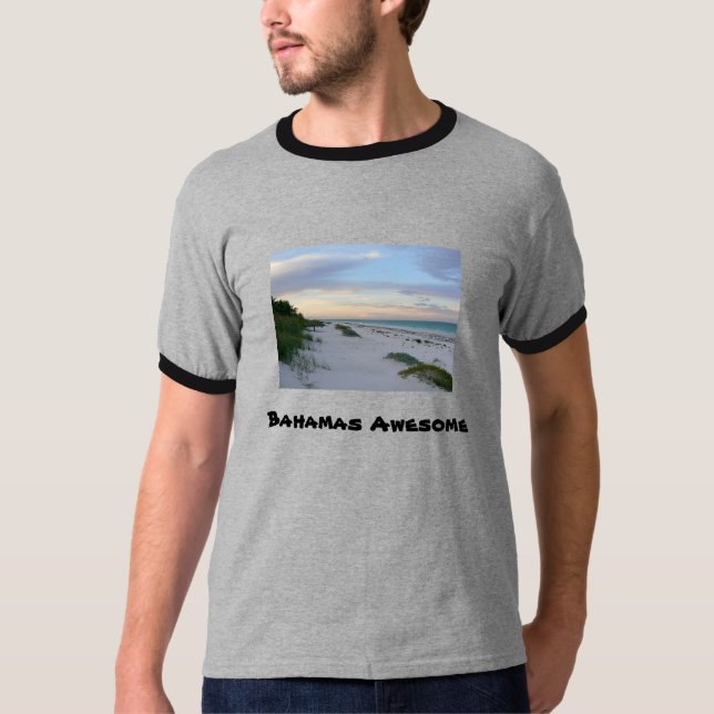 Bahamas Beach Manar KONT-shirt Tee Shirt (Framsida)