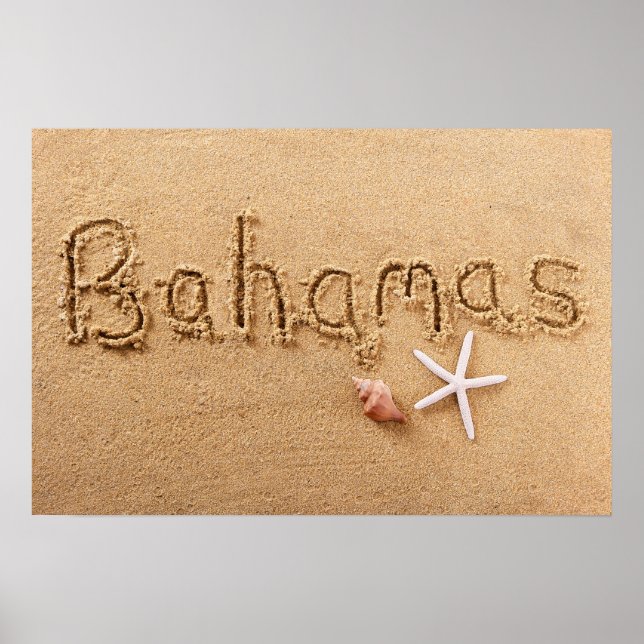 Bahamas Beach Poster (Framsidan)