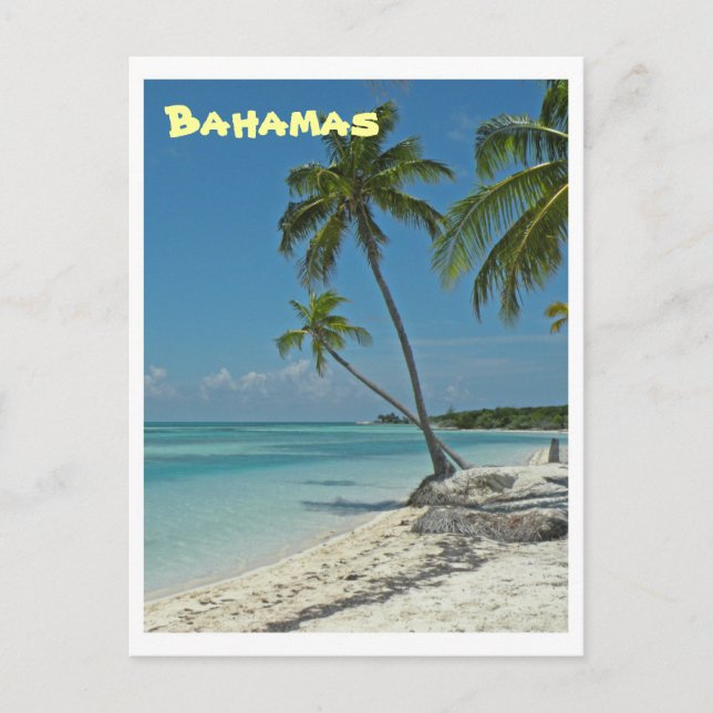 Bahamas Beach-postkort Vykort (Framsida)