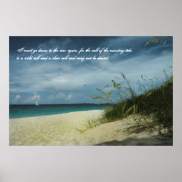 Bahamas Beach Seafarers Dikt Poster
