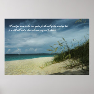 Bahamas Beach Seafarers Dikt Poster