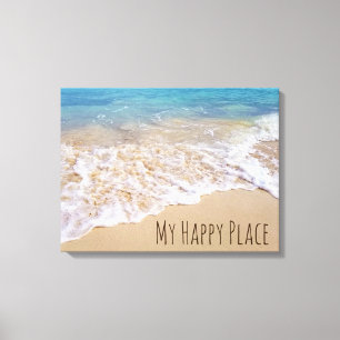 Bahamas Beach-surfan Canvastryck