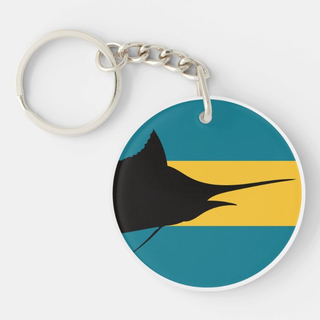 Bahamas Blue marlin Bahamian National Animal Flagg (Framsidan)
